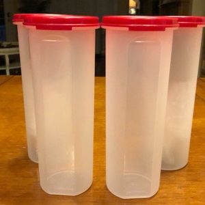 New Set of 4 Tupperware Modular Mates # 4 rounds